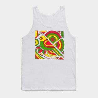 bird motif Tank Top